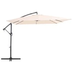 Ampelschirm Alvarado 300 Cm X 300 Cm Beige Mit Kurbel