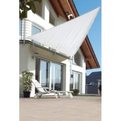 Sonnensegel Dreieckig Weiß 360 X 360 X 500 Cm -Doppler Verkäufe 2024 reieck sonnensegel weiss 2