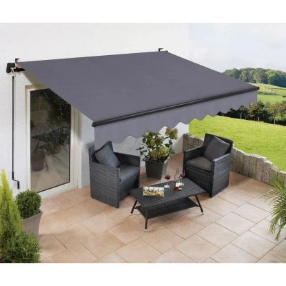 Gelenkarmmarkise Aventura 3x2m Anthrazit 5 Gelenkarmmarkise Aventura 3x2m Anthrazit – Bild 3