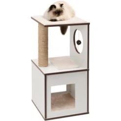 Vesper Kratzbaum Box Small 39 Cm X 19,5 Cm X 44,5 Cm Weiß -Doppler Verkäufe 2024 sper box small white katze