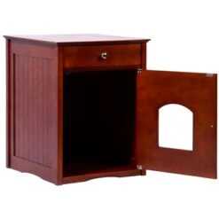 Design Katzenschrank Mit Schublade 52 X 48 X 63 Cm Braun 12 Design Katzenschrank Mit Schublade 52 X 48 X 63 Cm Braun -Doppler Verkäufe 2024 tzenhoehlekatzenschrank 03