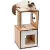 Vesper Kratzbaum Box Small 39 Cm X 19,5 Cm X 44,5 Cm Walnuss -Doppler Verkäufe 2024 vbox small walnut katze 1