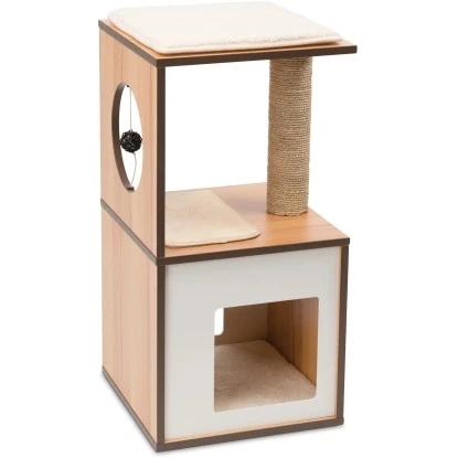 Vesper Kratzbaum Box Small 39 Cm X 19,5 Cm X 44,5 Cm Walnuss 12 Vesper Kratzbaum Box Small 39 Cm X 19,5 Cm X 44,5 Cm Walnuss – Bild 10