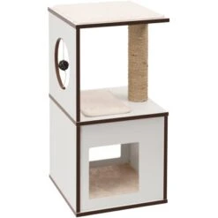 Vesper Kratzbaum Box Small 39 Cm X 19,5 Cm X 44,5 Cm Weiß -Doppler Verkäufe 2024 vp vesper box small white